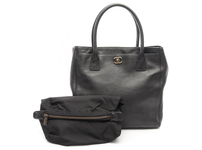 Chanel Executive Tote Ledertasche Schwarz