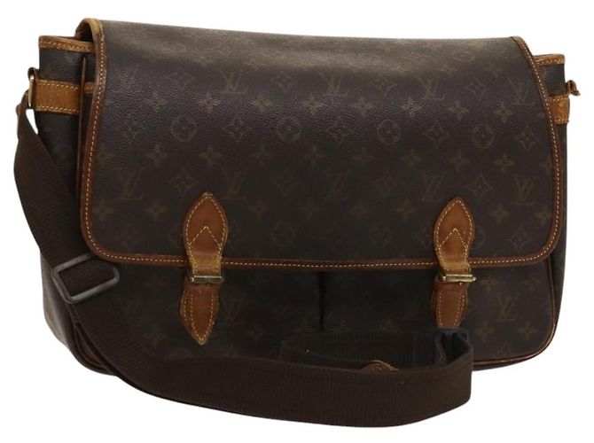 LOUIS VUITTON Monogram Gibeciere GM Bolsa de Ombro M42246 LV Auth bs25507 Monograma
