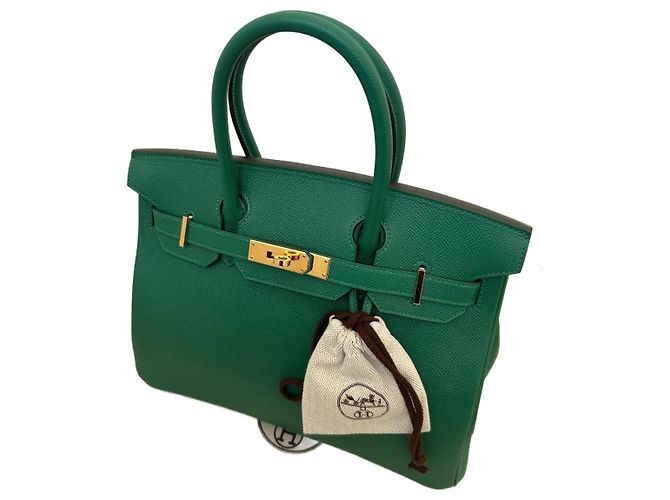Hermès Birkin 30 Vert Or Cuir
