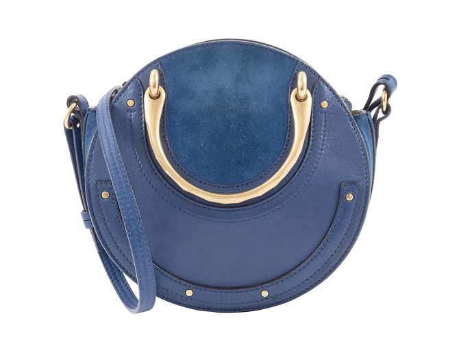 Chloé Pixie Handtasche Blau Leder