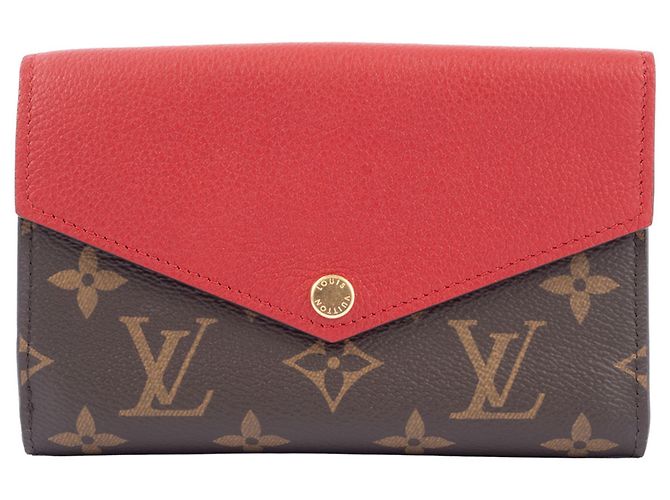 Portafoglio Pallas Compact Bi-fold di Louis Vuitton Marrone Rosso