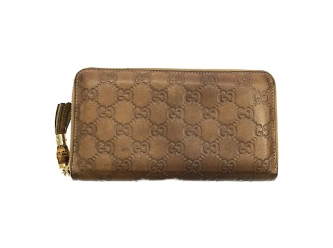Gucci Bamboo Long Wallet Brown  ref.2230777