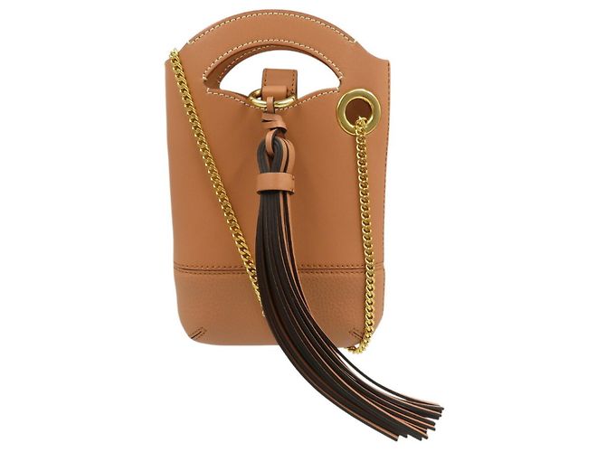 Chloé Walden Phone Pouch Brown