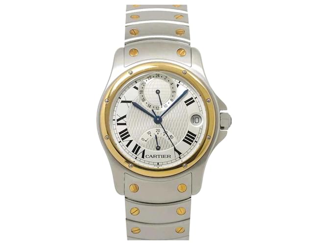 Cartier Santos Round GMT Combi W20038R3 Men's Watch  ref.2231141