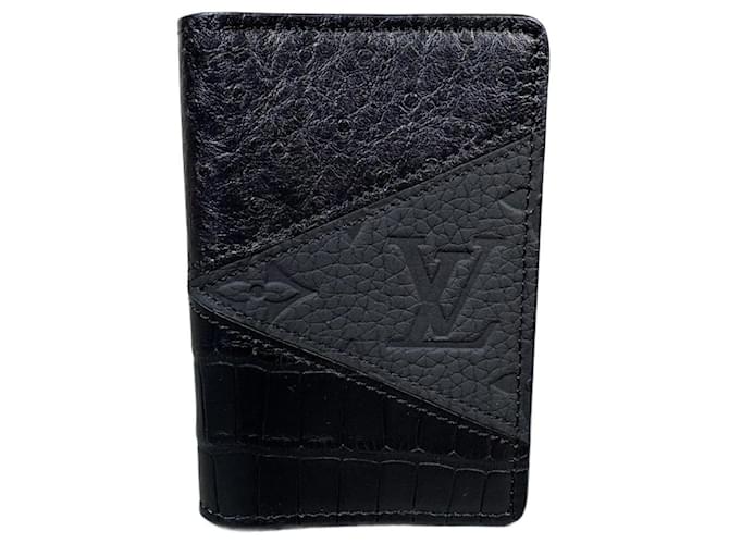 Louis Vuitton Pocket Organizer N96274 – Exotic Leather Black  ref.2231587