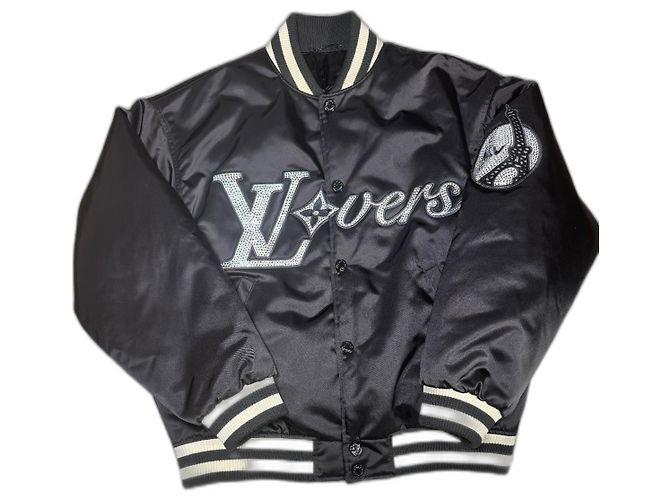 Louis Vuitton baseball jacket LVLovers Black