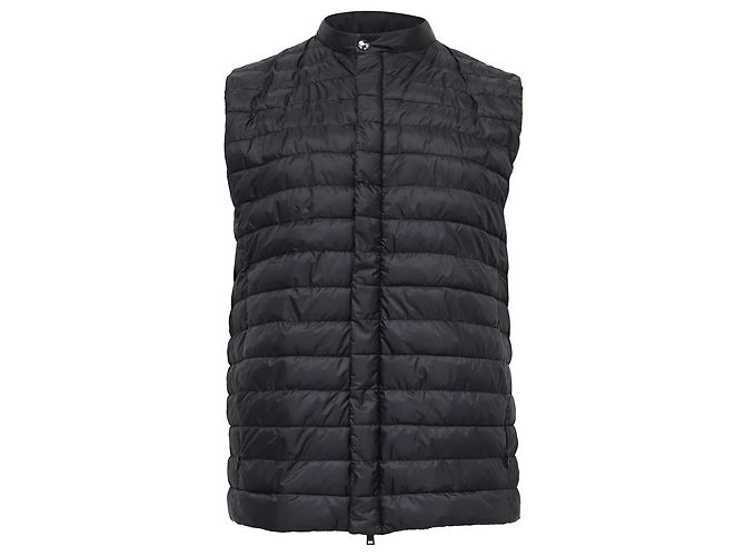 Herno Vest Down Jacket in Black Polyamide