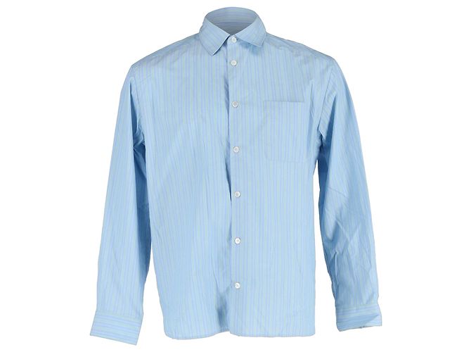 Apc Camicia a righe con bottoni A.P.C. in cotone blu