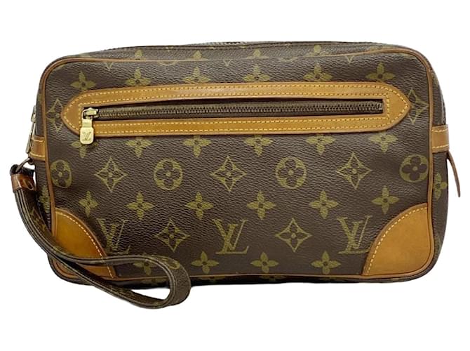 Louis Vuitton Monogram Marly Dragonne GM Clutch Bag Brown  ref.2231782