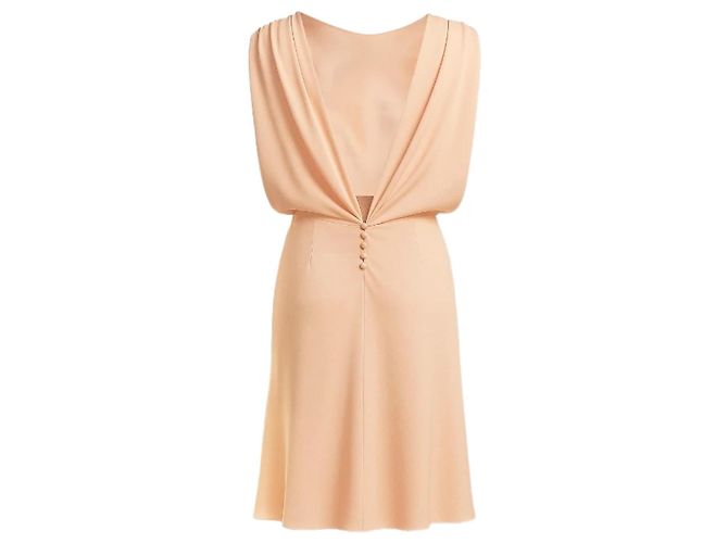 John Galliano Rosée Kleid in Rosa Crepe