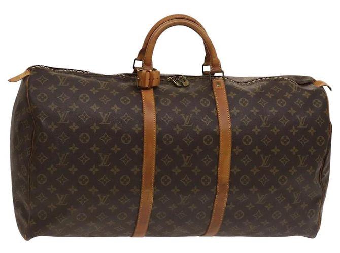 LOUIS VUITTON Monogram Keepall 60 Bolsa Boston M41422 LV Auth gh038 Monograma