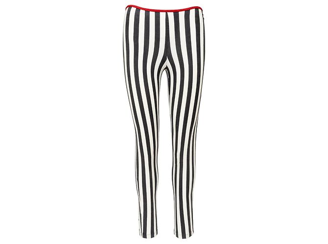 Autre Marque Leggings Capri a Righe Fuzzi Stripe Multicolore