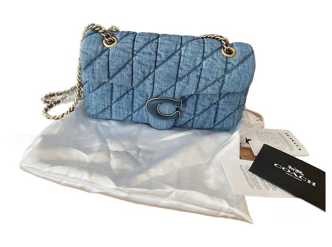 Coach Tabby Handbag Blue Denim