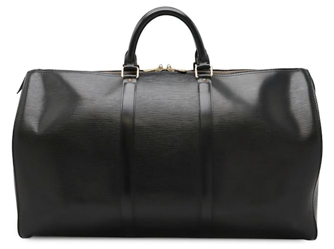 Louis Vuitton Keepall Epi Boston Bag Black Leather  ref.2233503
