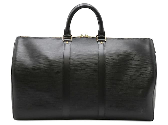 Louis Vuitton Keepall Epi Boston Bag Black Leather  ref.2233506