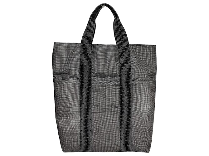 Hermès Hermes Herbag Canvas Tote Bag Blue Cotton  ref.2233602
