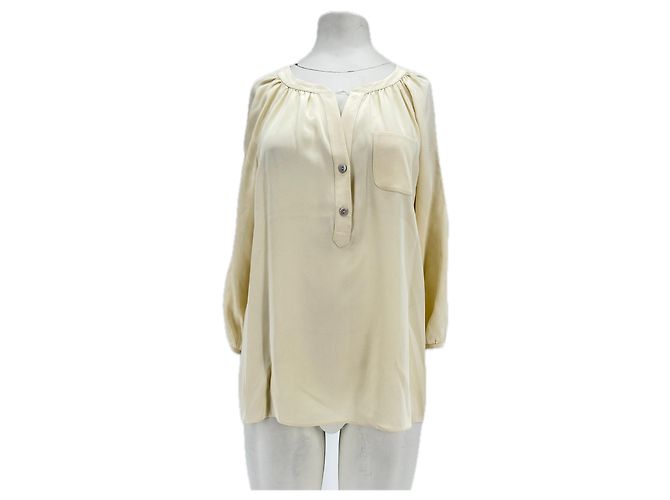 Tibi Silk Blouse Khaki
