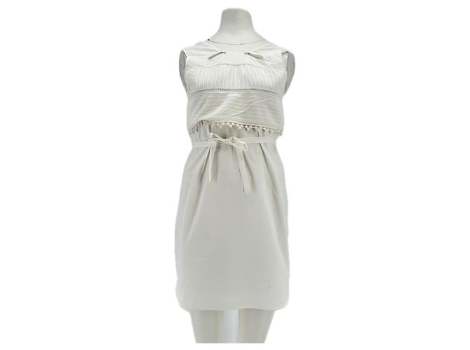 Autre Marque Vestido curto branco sem mangas HACHE