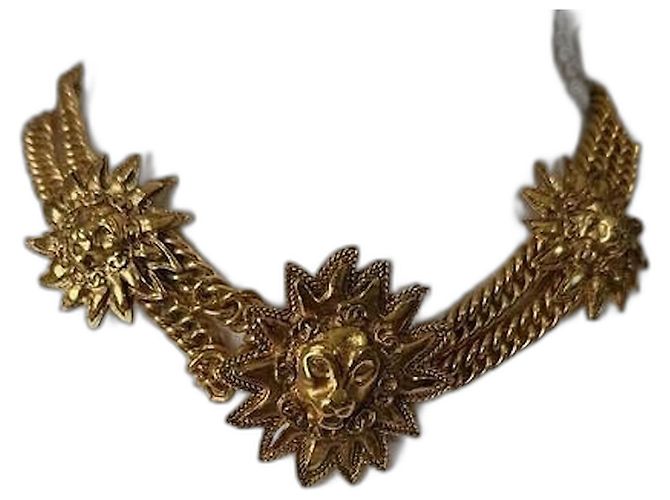 Collana Chanel Leone Placcata Oro Gold hardware