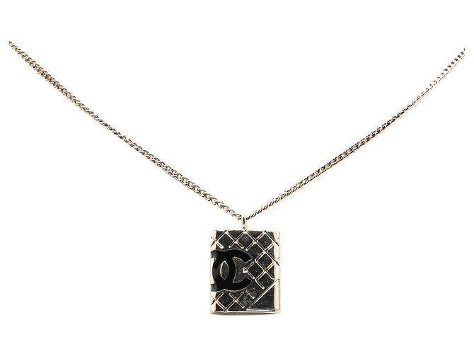Collar Péndulo Chanel Silver Cambon Ligne Plata