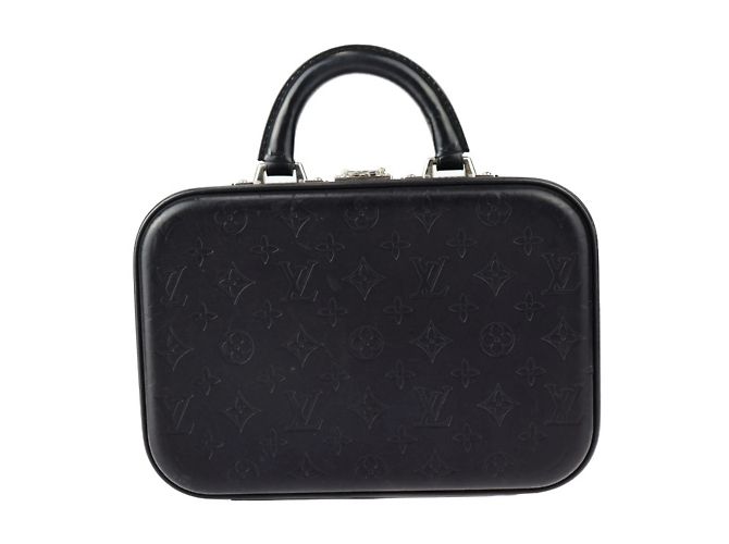 Sac à main Louis Vuitton Valisette PM Monogram Glace Noir