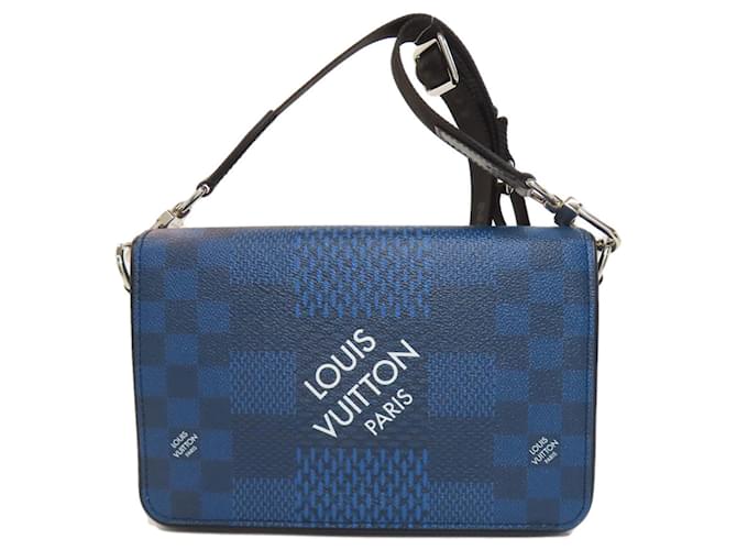 Louis Vuitton Messenger Blue Cloth  ref.2234367