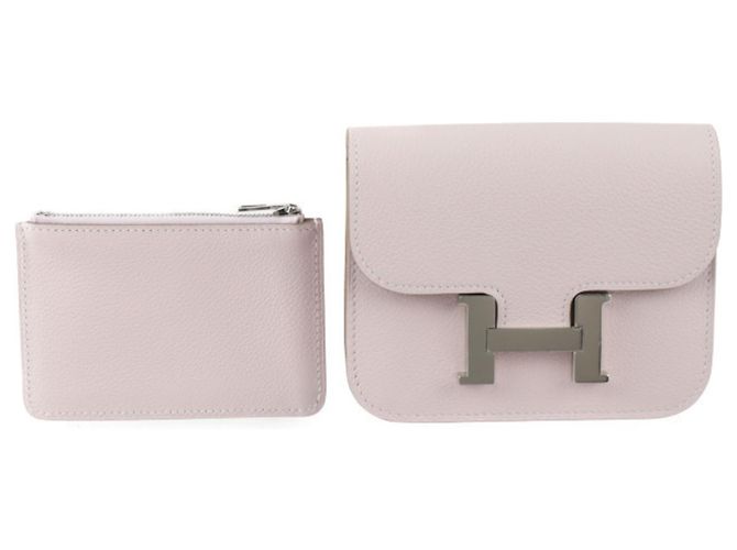 Hermès Hermes Constance Pouch in Evercolor Mauve Pale
