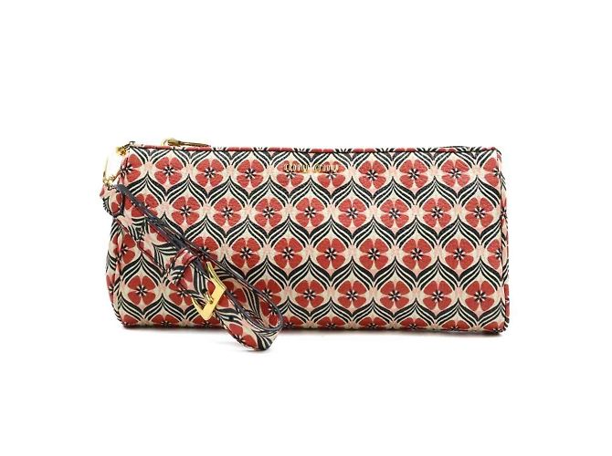Bolsa de mão de couro Miu Miu Vermelho Multicor