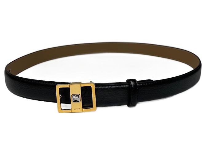 Vintage Givenchy Leather belt black