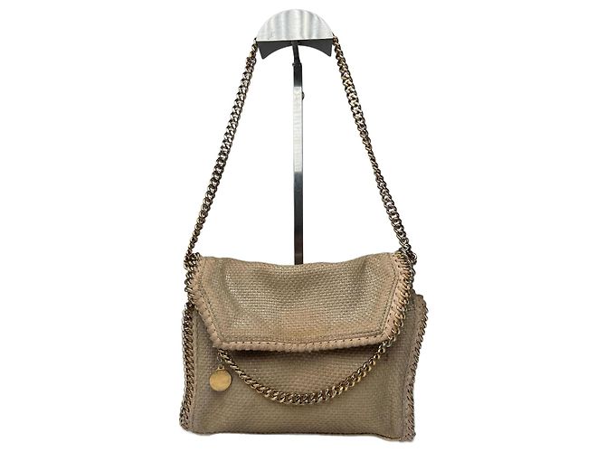 Stella Mc Cartney Borsa Falabella beige di Stella McCartney D'oro