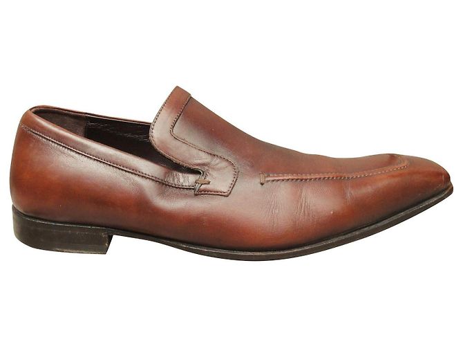 Gucci Leder Loafer Hellbraun
