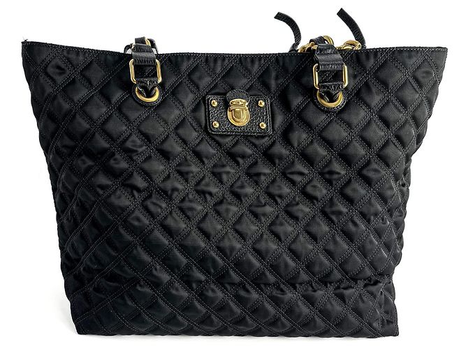 Marc Jacobs Borsa a spalla in nylon nera Nero