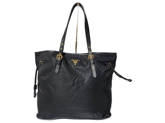 PRADA Tote de Nylon Saffiano Negro