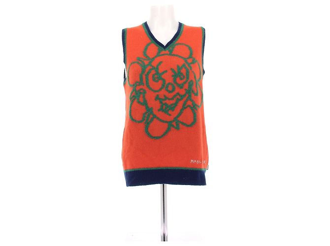 Autre Marque Ärmelloser Wollpullover Mehrfarben 