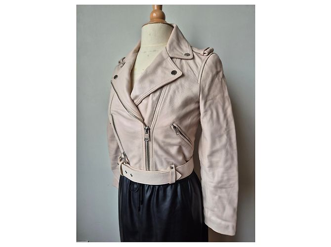 Short leather jacket, size 38, MAJE