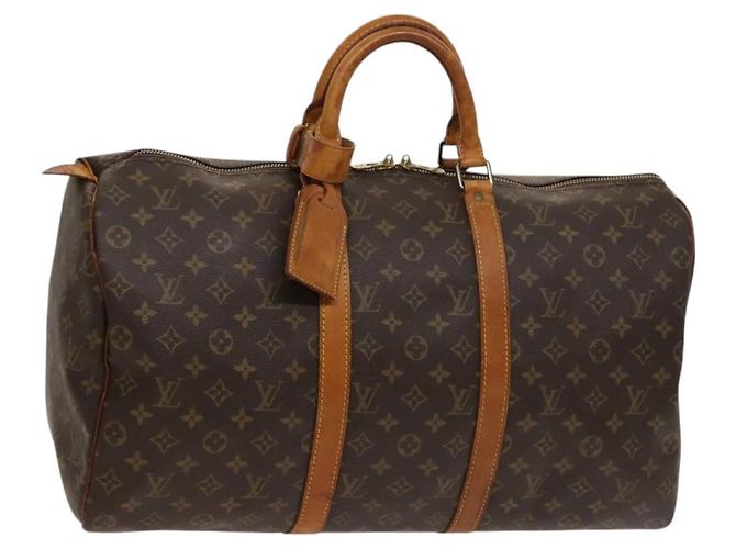 LOUIS VUITTON Monogram Keepall 50 Bolsa Boston M41426 LV Auth 122502 Monograma