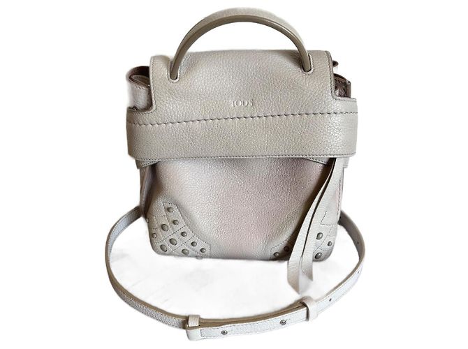 Tod's Wave Handtasche aus Leder Eggshell Aus weiß