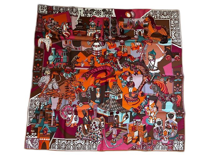 Quadrato Hermès 90 Zabavushka Multicolore