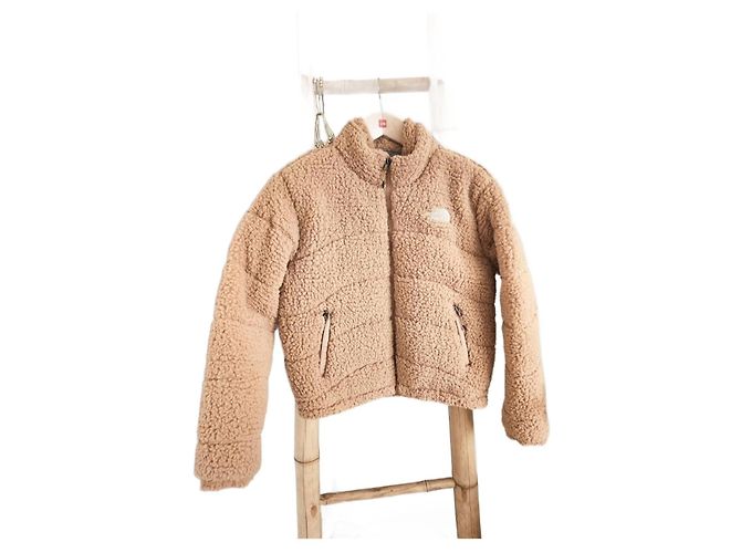 The North Face Jacke Camel Kunstpelz Kamel