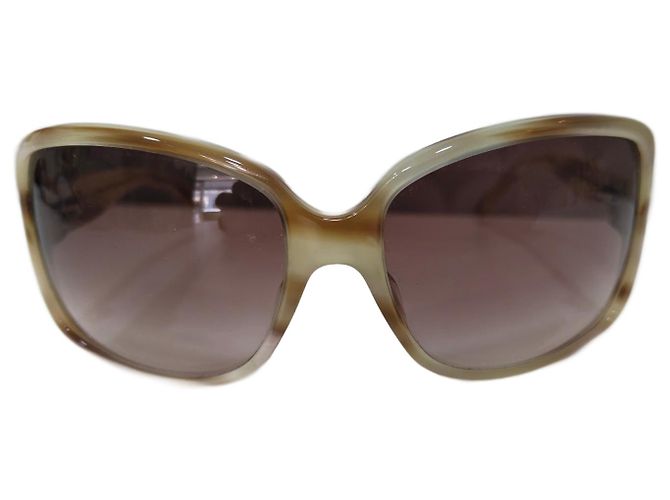 Dior Oversized Square Sunglasses Beige
