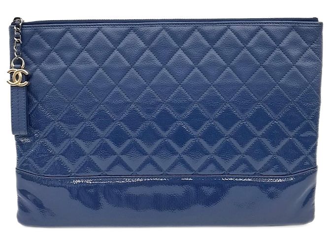 Chanel Gabrielle Clutch Groß A84288 Blau