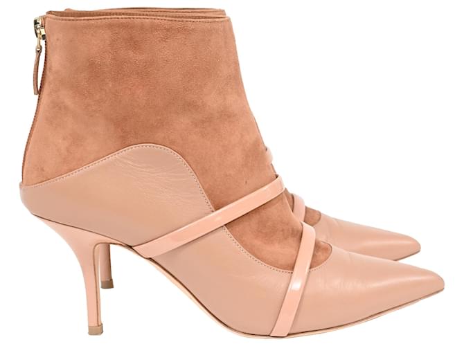 Autre Marque  Malone Souliers Madison Ankle Boots in Brown Suede and Leather  ref.2237233