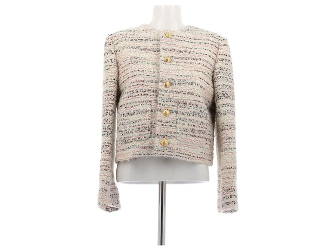 Céline Wolltweedjacke Kamel