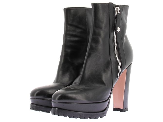 Gianvito Rossi Bottines à talons "Harlem" Noir