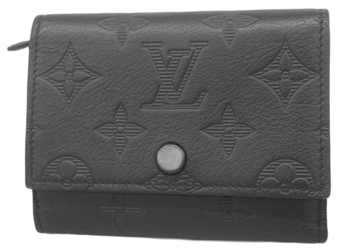 Louis Vuitton Tri-fold Wallet Black  ref.2237635