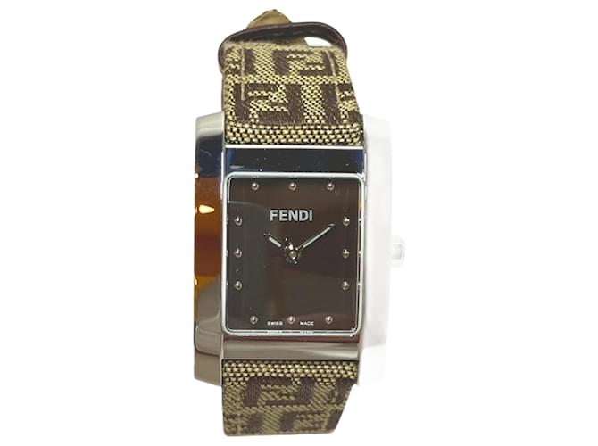 Fendi Classico 7000L Automatic Zucca Pattern Watch  ref.2238540