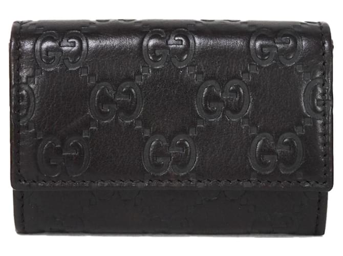 Gucci Dark Brown Coin Purse Leather  ref.2239084
