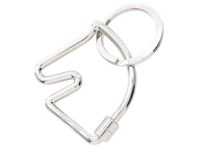 Hermès Hermes Cheval Metal Key Holder Silvery Metallic  ref.2239641