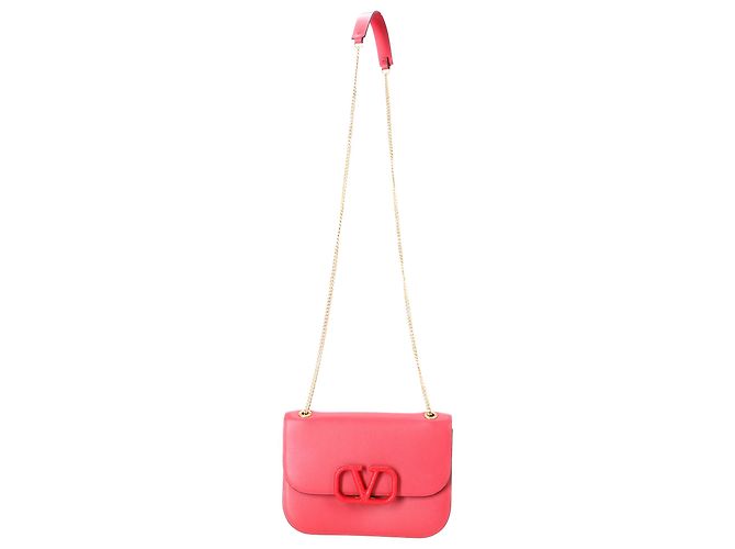 Valentino Garavani Borsa a spalla Valentino Small Vlock in pelle Rosso