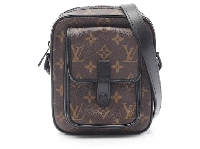 Louis Vuitton Christopher Wearable Wallet Monogram Shoulder Bag Brown Cloth  ref.2239743
